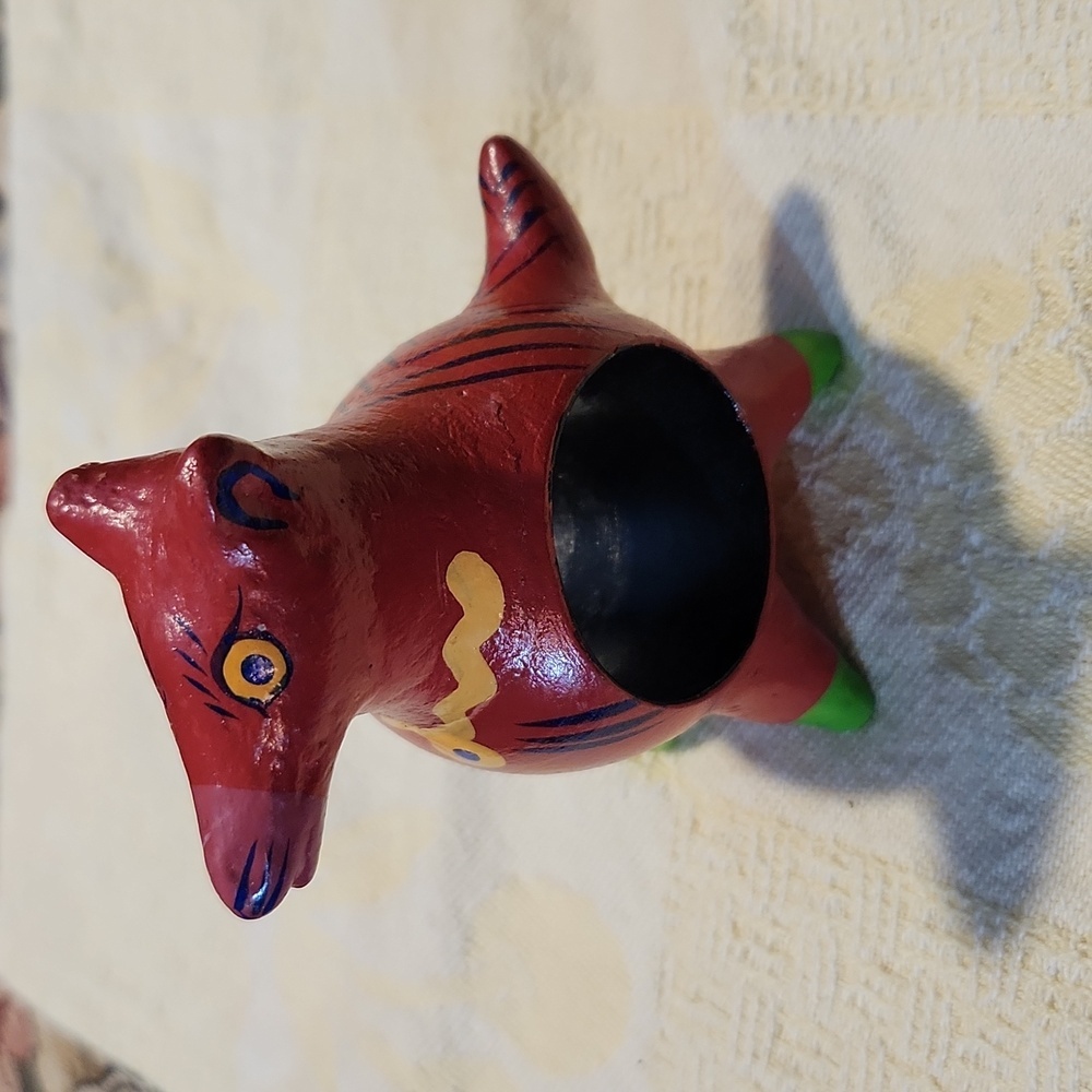 Victor Bonomo vintage wooden feel animal themed napkin ring tropical look - Picture 2 of 8